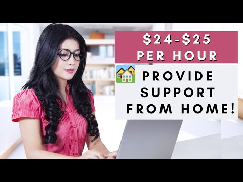$24-$25/Hr Provide Support From Home | Remote Work From Home Jobs  2025