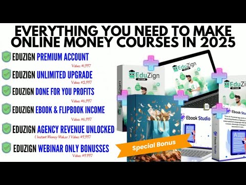 Full EduZign Review + Demo + Upgrades (OTOs) + Special Exclusive Bonuses | EduZign Review