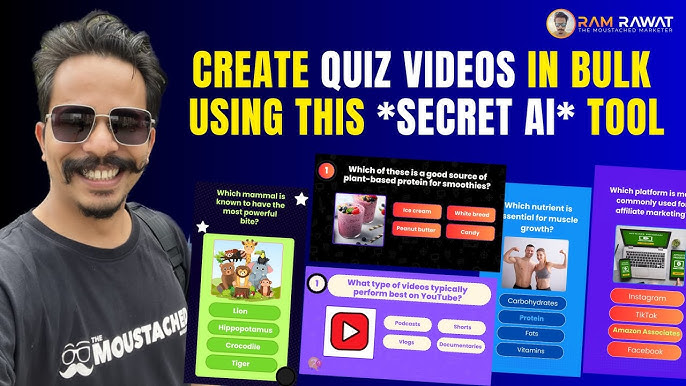 Create Quiz Videos In Bulk Using My *SECRET AI* Tool