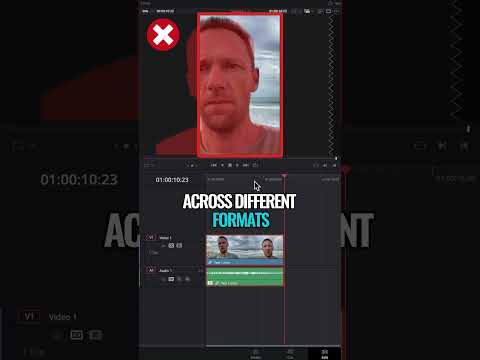 AI Smart Reframe in DaVinci Resolve