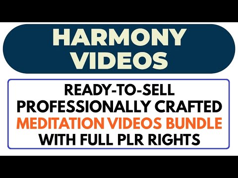 Harmony Videos Review Demo Bonus – Build Your Brand with Ready-Made Meditation Videos
