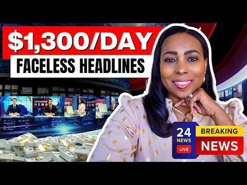 Can Faceless News Headlines YouTube Channels Make $1,300/Day? Here’s How To Create One