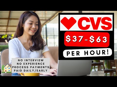 CVS is Hiring No Interview Remote Jobs! + Daily Pay + Little Experience Work  From Home Jobs 2025