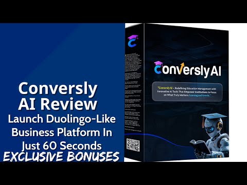 Conversly AI Review | Launch Duolingo-Like Business Platform In Just 60 Seconds | Exclusive Bonuses