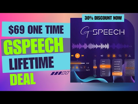 😳😳 GSpeech Lifetime Deal | Your Website Can Finally TALK   | $69 Lifetime Deal | 30% Off Now
