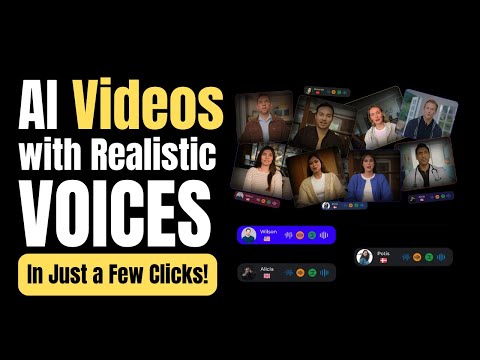 How to Create  AI Videos with Realistic Voices in Just a Few Clicks!