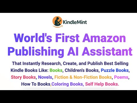World's First Amazon KDP AI Publishing Assistant!  – Without Writing A Single Word!