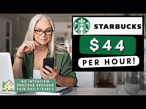 Starbucks is Hiring Remote! + Paid Daily +No  Interview Work From Home Jobs 2025