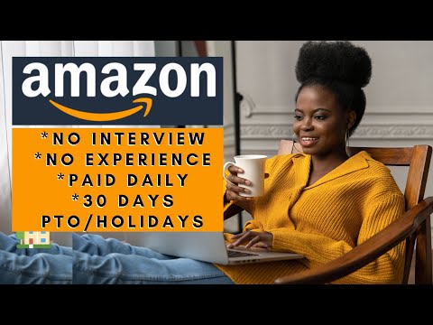 Amazon is Hiring Remote and Pays Daily! +No Interview No Experience Work From Home Jobs 2025