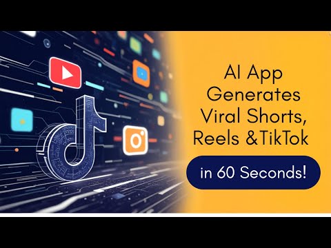 Create Viral YouTube Shorts, Reels, TikTok in 60 Seconds from Just a keyword with AI