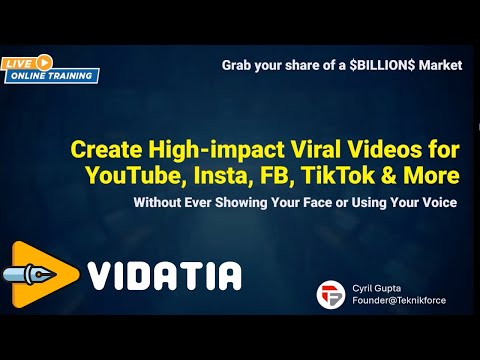 Full Vidatia Review + Demo + Upgrades (OTOs) + Bonuses | Vidatia Webinar Training