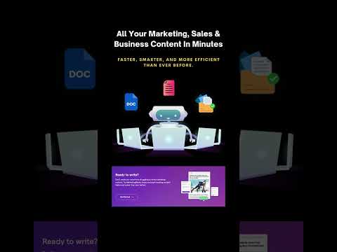 Create All Your Marketing Content In Minutes | AI Marketing Tool