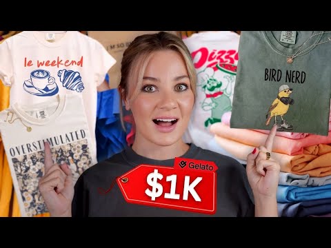 How To Create 100 Shirts in 5 Minutes FOR FREE & Make up to $1K/Day