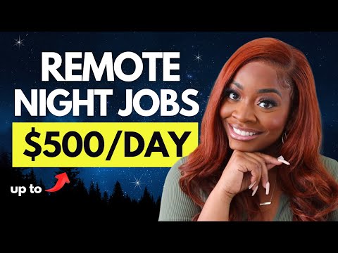 5 Night Jobs You Can Do At Home | Remote WFH 2025