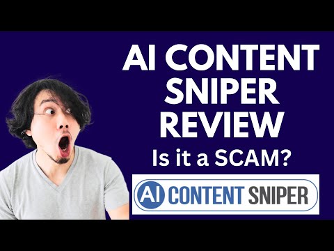 AI CONTENT SNIPER Review | SCAM ALERT! MUST WATCH