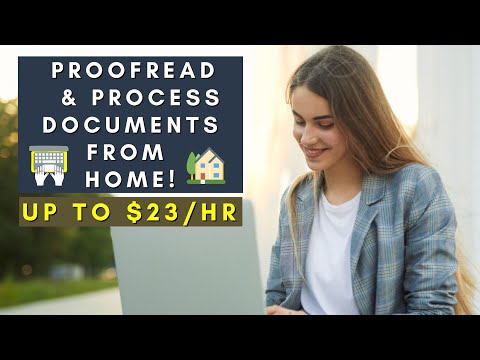 PROOFREAD DOCUMENTS FROM HOME | REMOTE WORK FROM HOME JOBS 2025