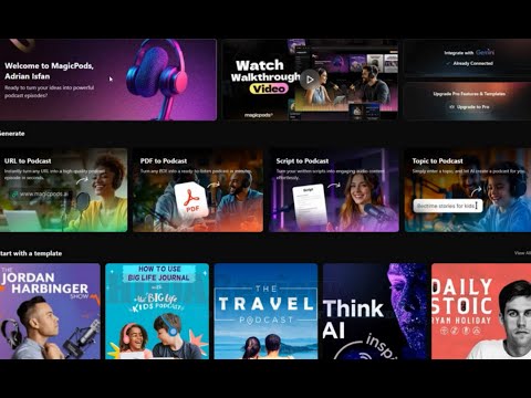 MagicPodsAI The AI Content To Podcast Creation Tool