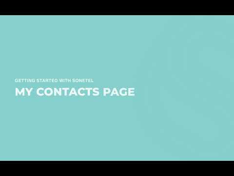 My Contacts Page