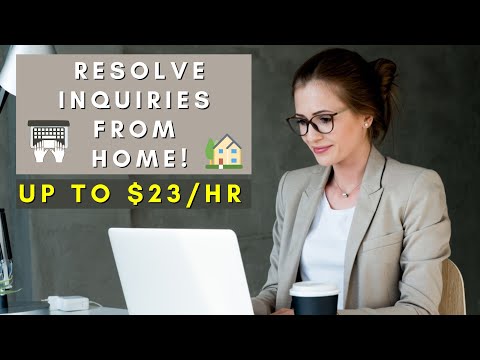 RESOLVE CUSTOMER INQUIRIES FROM HOME | REMOTE WORK FROM HOME JOBS 2025