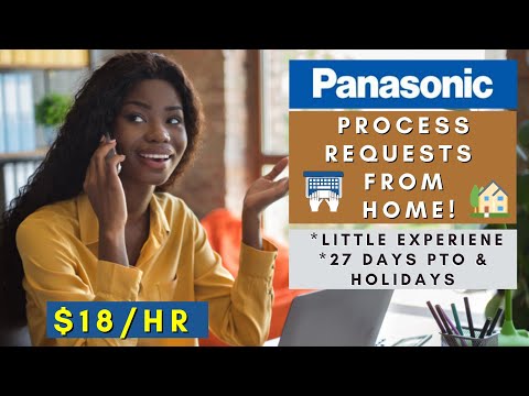 Process Requests From Home for Panasonic | Little Experience | WORK FROM HOME JOBS 2025
