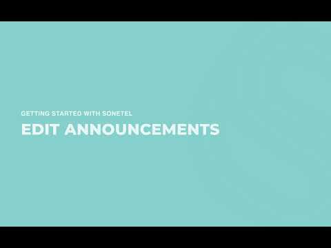 How to manage voice announcements