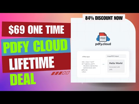 ⛔️💥PDFY Cloud Lifetime Deal | HR & Ecommerce Game-Changer | $69 Lifetime Deal |84% Off Now
