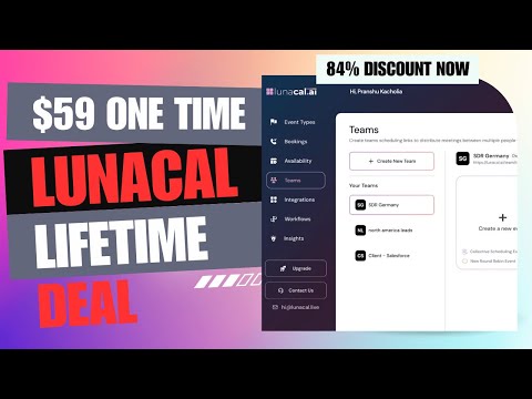 🤖🤖Lunacal Lifetime Deal | Never Miss a Meeting Again | $59 Lifetime Deal |84% Off Now