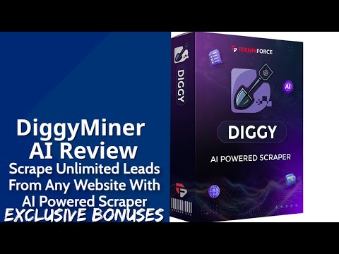 DiggyMiner AI Review | Scrape Unlimited Leads From Any Website With AI Powered Scraper