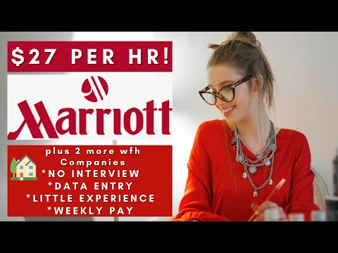 Marriott is Hiring Remote plus No Interview + 2 more Work From Home Jobs 2025