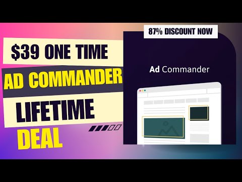 🤑🤑Ad Commander Lifetime Deal | Automate Your WordPress Ads | $39 Lifetime Deal | 87% Off Now
