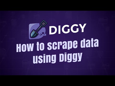 How to scrape data using Diggy Miner