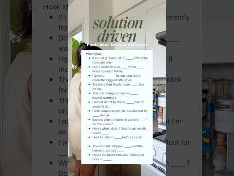 A solution-driven hook shows your audience what’s in it for them, so they actually stay and watch.