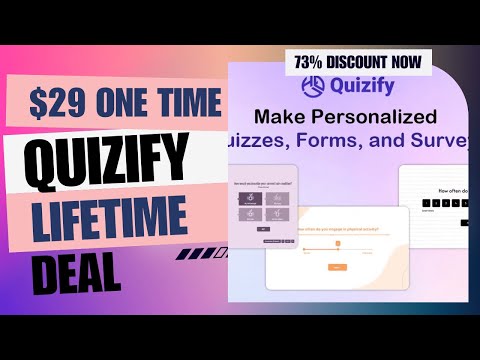 🤑 🚀 Quizify Lifetime Deal | Easiest No-Code Lead Machine | $29 Lifetime Deal |73% Off Now