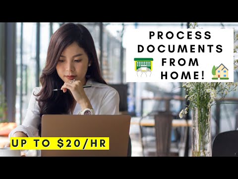 PROCESS DOCUMENTS FROM HOME | REMOTE WORK FROM HOME JOBS 2025
