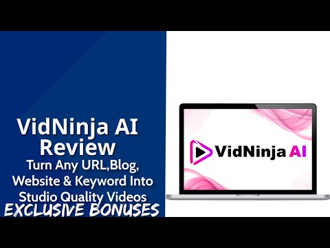 VidNinja AI Review | Turn Any URL, Blog, Website & Keyword Into Studio Quality Videos