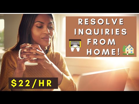 RESOLVE INQUIRIES FROM HOME | REMOTE WORK FROM HOME HOBS 2025