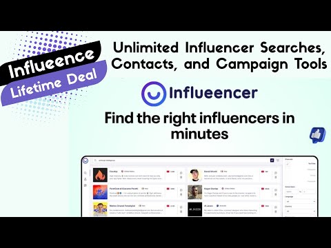 Influeencer Lifetime Deal – Real-Time Influencer Discovery & Outreach Tool