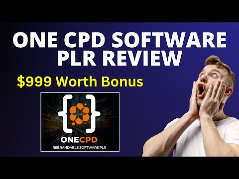 OneCPD Software PLR Review | What it is? Is it a SCAM?