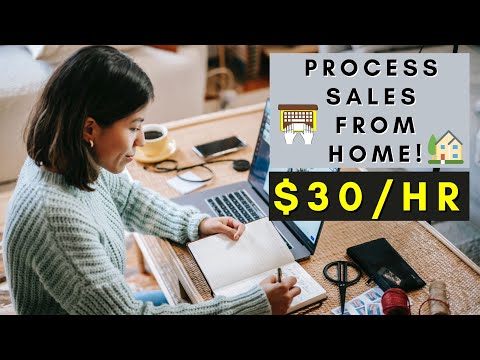PROCESS SALES FROM HOME | REMOTE WORK FROM HOME JOBS 2025