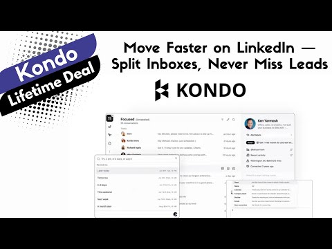 Kondo Lifetime Deal – Automate LinkedIn Follow-ups