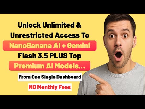 Unlimited access to NanoBanana AI, Gemini Flash 3.5 & Premium AI models
