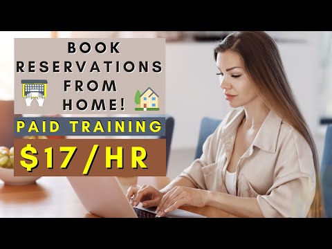 BOOK RESERVATIONS FROM HOME | PAID TRAINING | REMOTE WORK FROM HOME JOBS 2025