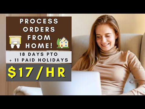 PROCESS ORDERS FROM HOME | REMOTE WORK FROM HOME JOBS 2025