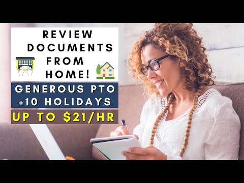 REVIEW DOCUMENTS FROM HOME | REMOTE WORK FROM HOME JOBS 2025