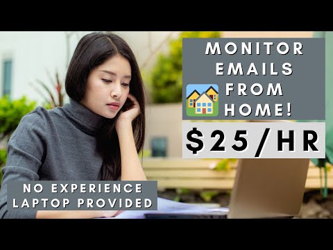 MONITOR EMAILS FROM HOME No Experience Laptop Provided | REMOTE WORK FROM HOME JOBS 2025