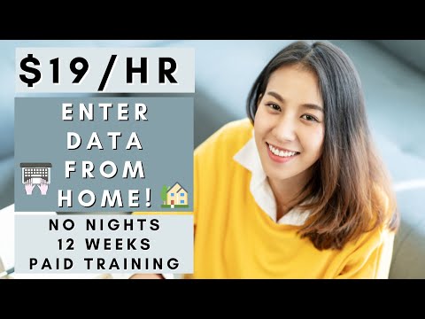ENTER DATA FROM HOME NO NIGHTS & PAID TRAINING | REMOTE WORK FROM HOME JOBS 2025