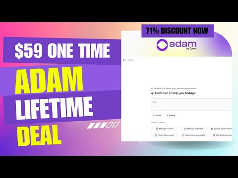 ⚡⚡Adam by Tyms Lifetime Deal | Never Stress Over Bookkeeping Again | $59 Lifetime Deal |71% Off Now