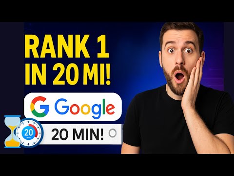 “Rank #1 on Google in 20 Minutes — No SEO Needed!”