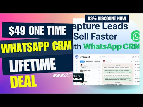 🔥😱 WhatsApp CRM Lifetime Deal | Close More Deals Directly | $49 Lifetime Deal | 93% Off Now