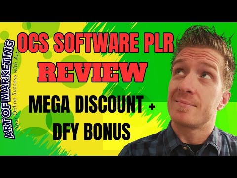 OCS Software PLR Review 🚀 Discount 🚀 $100,000 Bonus 🚀 OCSSoftware PLR Review 🚀